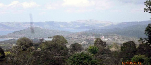 The finca overlooks the sprightly town of Nuevo Arenal.