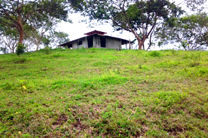 One of the four cottage has a hilltop setting. 