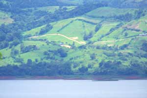 Here is the south side of Lake Arenal as seen from the promontory. 