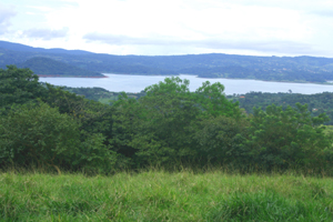 Across the lake are Santa Elena Island and Rainbow Bay.