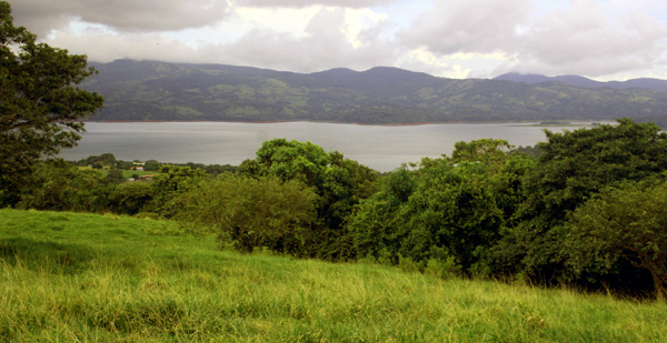 The hilltop property has wonderfully broad lake views and a great choice of building sites just 15 minutes from Tilaran.