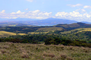 There are views of Lake Arenal from many places on the ranch. 