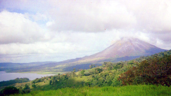 This finca has beautiful and exciting views of Arenal Volcano. 