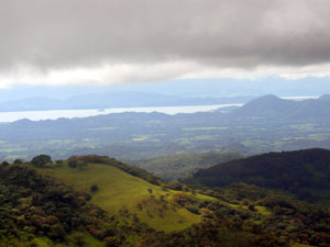 The Gulf of Nicoya can be seen clearly from the farm.