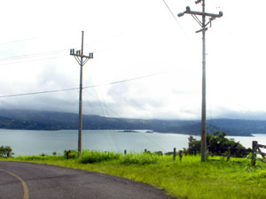 The paved Sabalito/Tierras Morenas road leads to the property. 