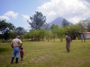 The finca is largely level with much buildable space.