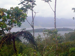 A view of Lake Arenal from near the finca.