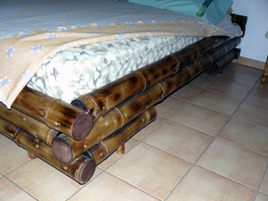 The beds and other furniture in the suites have all been ustom-made by a bamboo speialist in the south of Costa Rica.The beds all hae orthopedic mattresses.