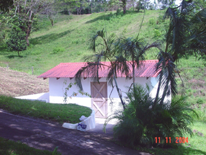 The electical and water infrastructure in based in this small secure building.