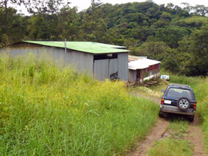 The warehouse is about 100 yards off the paved Tilaran-Libano Highway. 