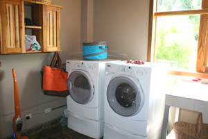 The large laundry room.