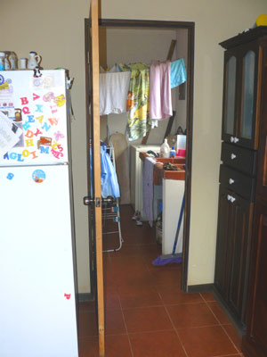 The laundry room.