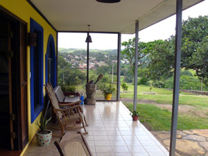 The house-wide veranda has a view of Tilaran a couple of minutes away.