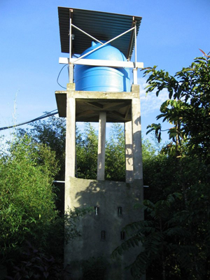 This water tank helps keep the property consistently supplied with plentiful water along with a well, a spring and rainwater reclamation for the gardens. 