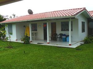 The back patio as seen from the cabina.