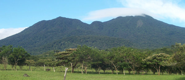 The dormant volcano Tenorio gives character to the countryside.