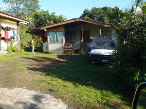 The two employee and rental cottages are near the gate on the section 1 side of the driveway.