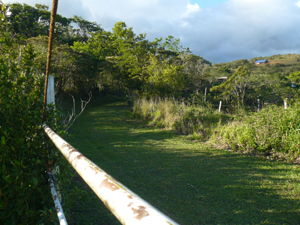 There is a second public road which esstially acts as another private driveway to the property. 