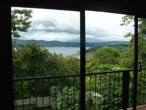 The master bedroom also has a superb lake view.