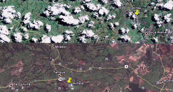 The property is to the northeast of La Fortuna about 35 minutes away. In between is the El Tanque airfield used by NatureAir and Sansa. 