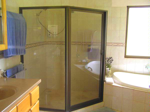 The oversize master shower.