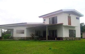 The 1 1/2-story house has wide views in all directions. 