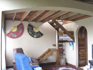 The sitting room in the main house.