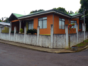 The house is on a corner lot.