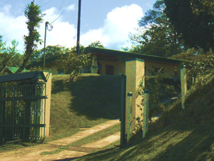 The property has a formidable electric remotely controlled porton (gate).