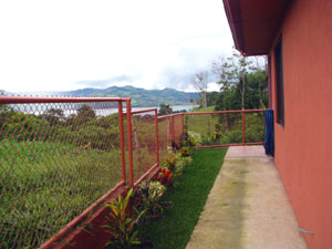 Even from the front driveway there's a good view of the lake.