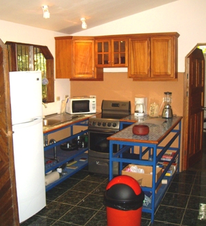 The kitchen is part of the open plan.