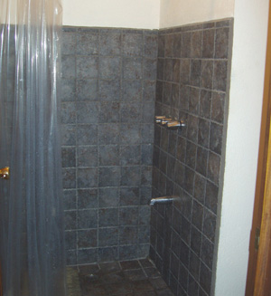 The shower.