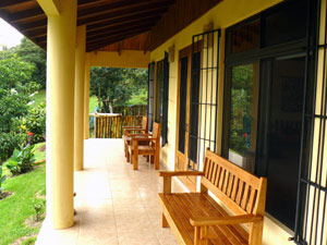 The builder designed the house with a wide veranda from which to enjoy the vista and the temperate climate.