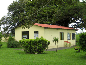 A cabina serves as a caretaker's home. 