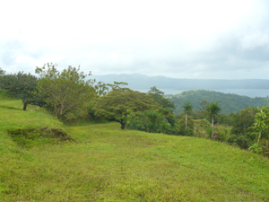 The second entrance ascends between the promontory and the quebrada.