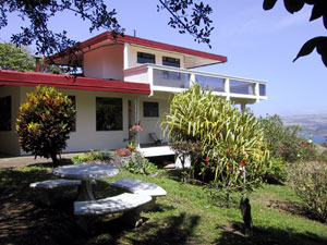 In addition to the covered veranda wrapping the first level, there's a wide deck around the second story. 