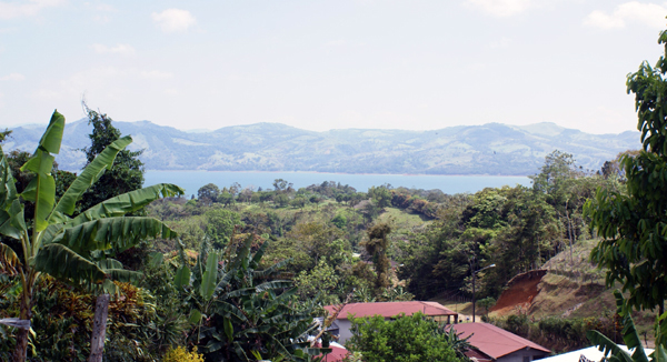 Here is a wide swath of Lake Arenal as seen from this home. 