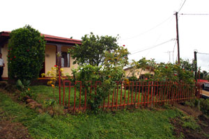 The home is attractive from the street. 