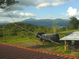 Partly blocking the view is the shelter buildt for the construction workers and still housing a caretaker.  