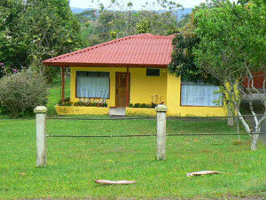 The house fronts on the paved Tronadora road.