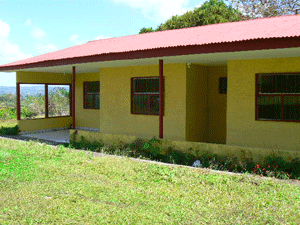 The home has a glassed patio to enjoy the view and give shelter.