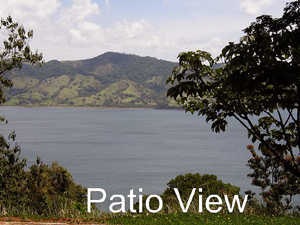 The excellent lake vistas invlude the view from one of the patios.