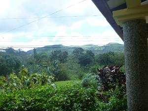 View of the mountains to the west behind Tronadora.