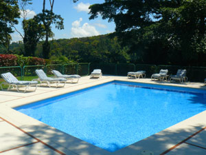 The community has two pools, one of them a small pool beside the townhomes.