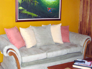 This sofa is part of the furnishings to be sold with the townhome.