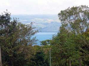 Lake Arenal is part of the house vista. 