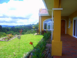 This view shows the lakeview dining room from one of the verandas.