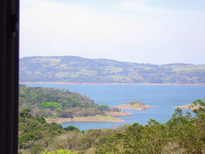 The view from the home's veranda.