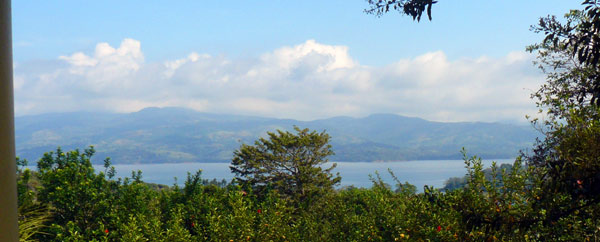 There are fine views of Lake Arenal from the home.