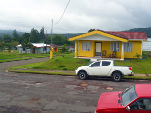 The neighborhood has neatly kept homes in good condition.